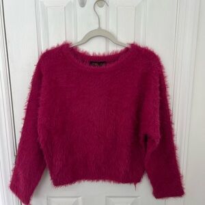Fuzzy Fuchsia Sweater